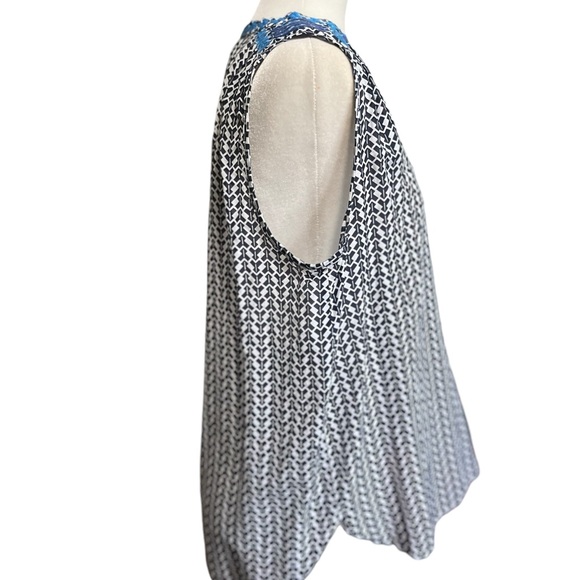 J Crew embroidered silk blend sleeveless top - Picture 4 of 13